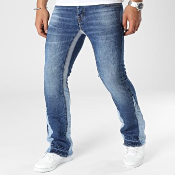 KZR - Jeans flare in denim blu