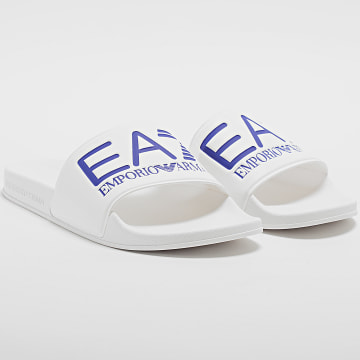  EA7 Emporio Armani - Claquettes XCP001-XCC22 White Blue Iris