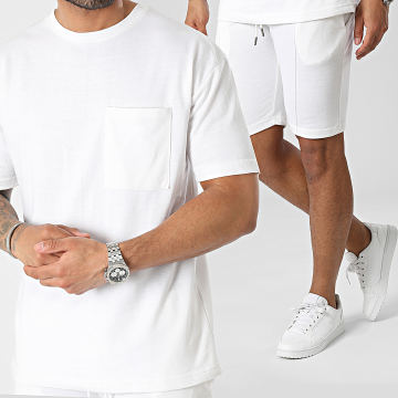 Paname Brothers - Conjunto de camiseta y pantalón corto Empire White