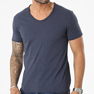 MTX - Camiseta azul marino con cuello en V