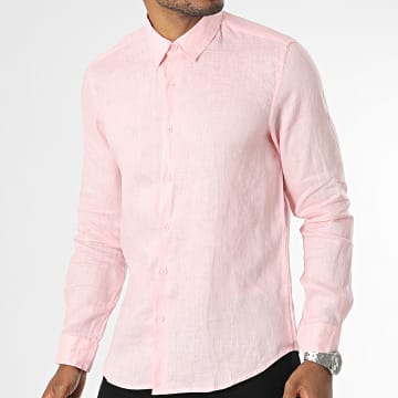 MTX - Camisa rosa de manga larga