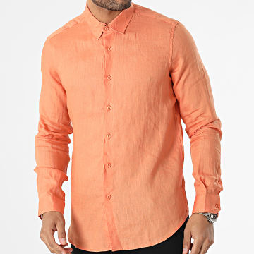 MTX - Camicia arancione a maniche lunghe