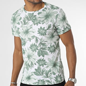 MTX - Tee Shirt 923065 Blanc Vert Floral
