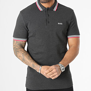  BOSS - Polo Manches Courtes Paddy 50468983 Gris Anthracite Chiné