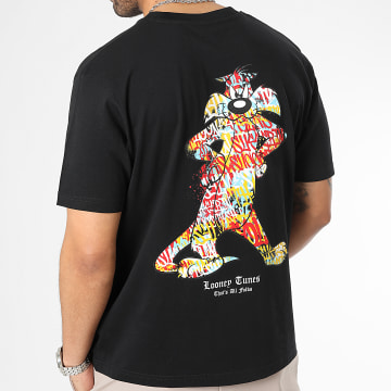 Looney Tunes - Oversize Camiseta Grande Pato Lucas Graff Negro