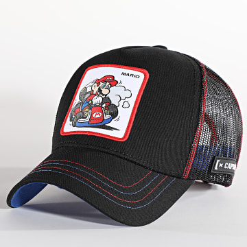  Capslab - Casquette Trucker Mario Noir