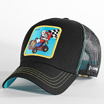  Capslab - Casquette Trucker Mario Noir