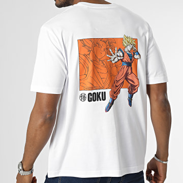  Dragon Ball Z - Tee Shirt Oversize Large Goku Blanc
