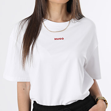  HUGO - Tee Shirt Femme Shuffle 50490593 Blanc