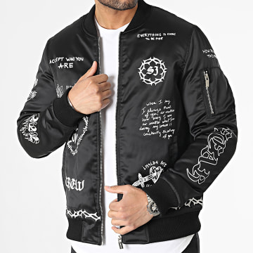  Sixth June - Veste Bomber Noir