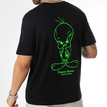 Looney Tunes - Camiseta oversize Angry Titi Negro Verde