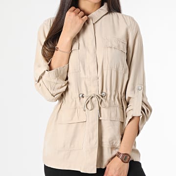 Only - Giacca Aris Life Cargo Beige Donna