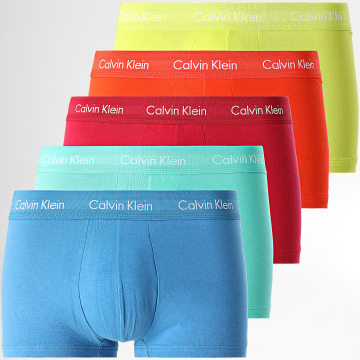  Calvin Klein - Lot De 5 Boxers NB1348A Orange Vert Bleu