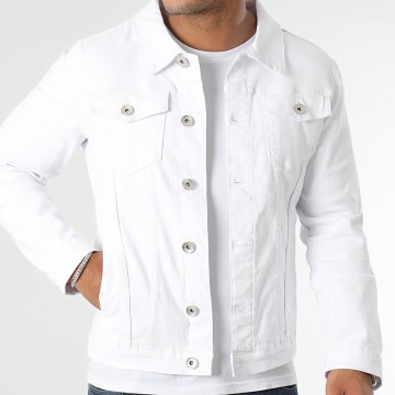 LBO - Chaqueta vaquera super Slim Fit 0051 Denim Blanco