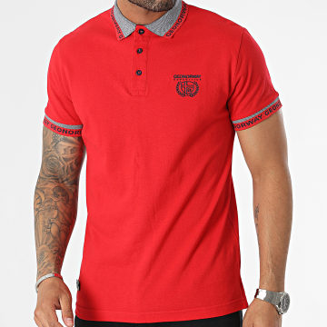 Geographical Norway - Polo Manches Courtes Rouge