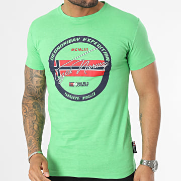 Geographical Norway - Tee Shirt Vert
