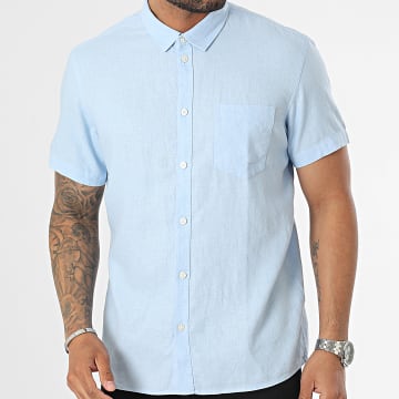 Chemise hawaïenne tropicale de plage boutonnée à manches courtes vinta