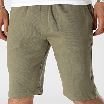 MZ72 - Pantalones cortos de jogging verde caqui