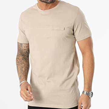 Douceur Ribbed Classic T-shirt - Beige main image 1