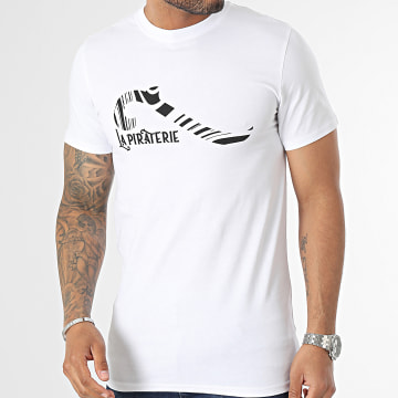  La Piraterie - Tee Shirt Octopus Blanc Noir
