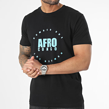 INNOSS'B - Tee Shirt Afro Congo Noir Bleu