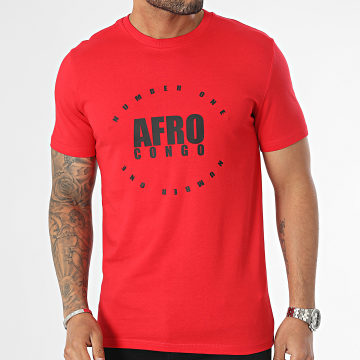 INNOSS'B - Maglietta Afro Congo Rosso Nero