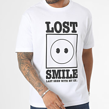 Emoji - Maglietta oversize Large Lost Smile Bianco