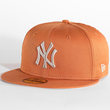 New Era - Gorra ajustada 59Fifty League Essential New York Yankees Caramel