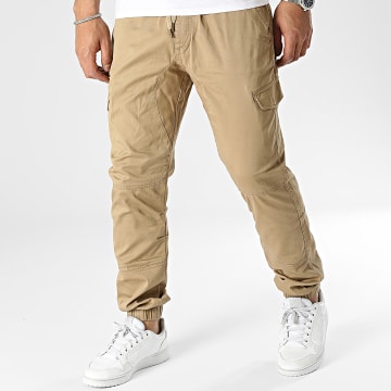 Indicode Jeans - Pantalones Cargo Levi Camel