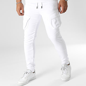 KZR - Pantalon Cargo Blanc