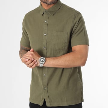  Brave Soul - Chemise Manches Courtes Vert Kaki