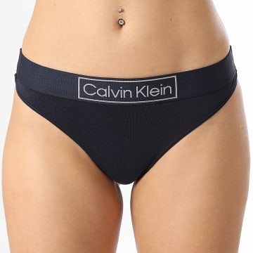 Calvin Klein - String Femme QF6774E Bleu Marine