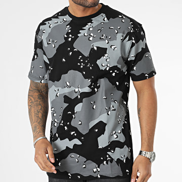 Ikao - Camiseta Camuflaje Gris Negra