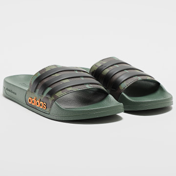  adidas - Claquettes Adilette Shower HP2953 Vert Kaki Camouflage