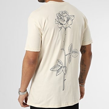 Ikao - Tee Shirt Beige Floral