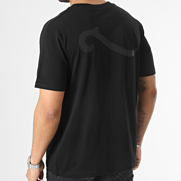 La Piraterie - Camiseta Oversize Large Wave Logo Negro Negro