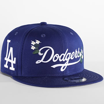  New Era - Casquette Snapback 9Fifty Flower Wordmark Los Angeles Dodgers Bleu Roi