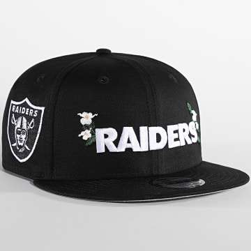  New Era - Casquette Snapback 9Fifty Flower Wordmark Raiders Noir