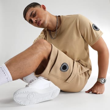 Final Club - Ensemble Tee Shirt Et Short Jogging 1106 1088 Beige