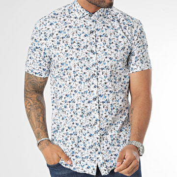 Chemise Dublin Show Manches Courtes – Bleu Et Blanc – Taille 14 – Occasion