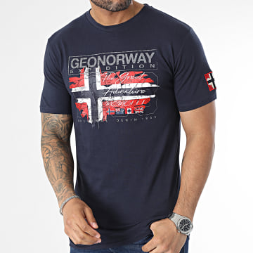  Geographical Norway - Tee Shirt Bleu Marine