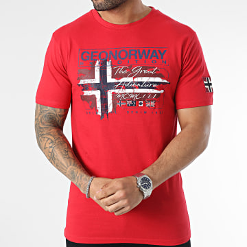 Geographical Norway - Tee Shirt Rouge