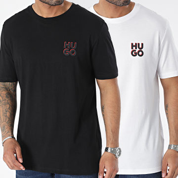  HUGO - Lot De 2 Tee Shirts Dimento 50492550 Noir Blanc