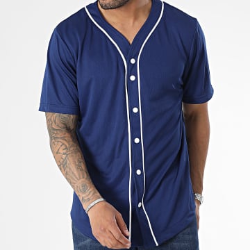 Urban Classics - TB1237 Camicia da baseball blu reale