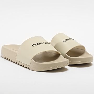  Calvin Klein - Claquettes Chunky Pool Slide 1063 Feather Gray