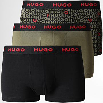  HUGO - Lot De 3 Boxers 50480170 Noir Vert Kaki