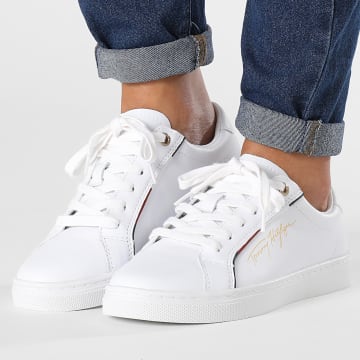 Tommy Hilfiger - Baskets Femme Signature Sneaker 6322 White