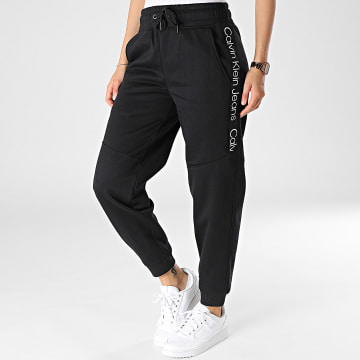  Calvin Klein - Pantalon Jogging A Bandes Femme Tape 1292 Noir