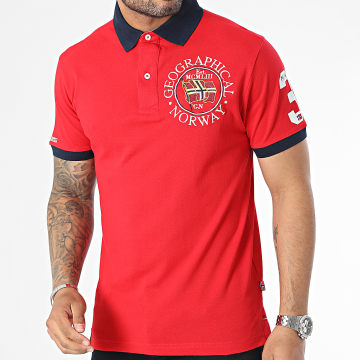  Geographical Norway - Polo Manches Courtes Rouge