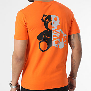  Sale Môme Paris - Tee Shirt Skeleton Orange Réfléchissant